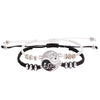 Ethnic Style Gossip Alloy Rope Enamel Couple Bracelets 1 Pair