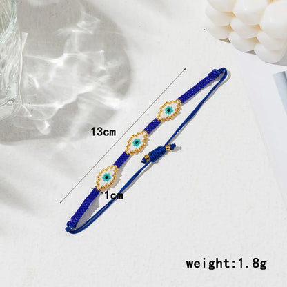 Ethnic Style Heart Shape Eye Glass Handmade Women'S Bracelets