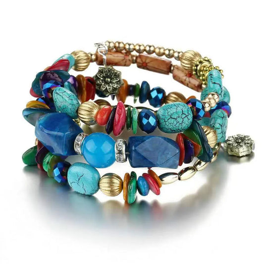 Ethnic Style Irregular Mixed Materials Women's Bracelets