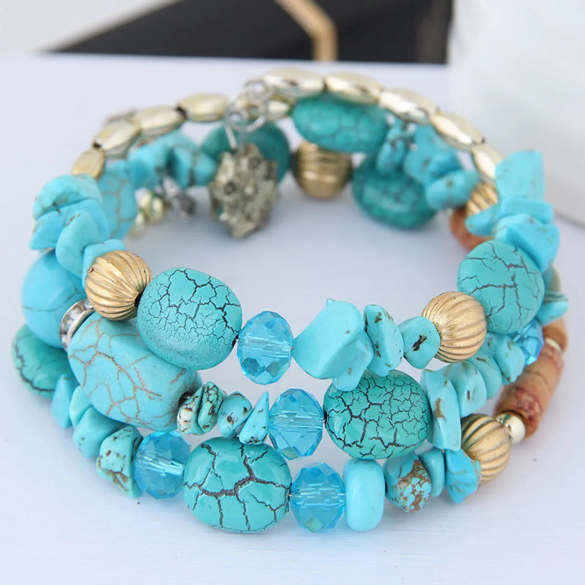 Ethnic Style Irregular Mixed Materials Women's Bracelets