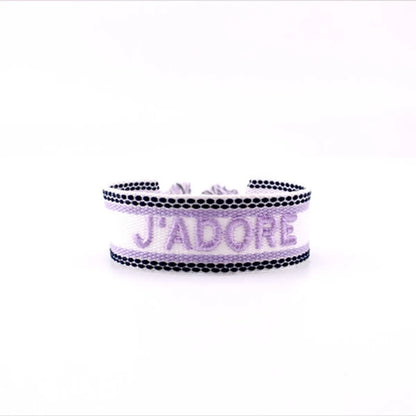 Ethnic Style Letter Polyester Embroidery Unisex Bracelets 1 Piece