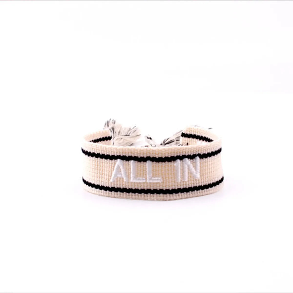 Ethnic Style Letter Polyester Embroidery Unisex Bracelets 1 Piece