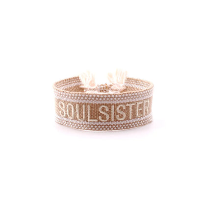 Ethnic Style Letter Polyester Embroidery Unisex Bracelets 1 Piece