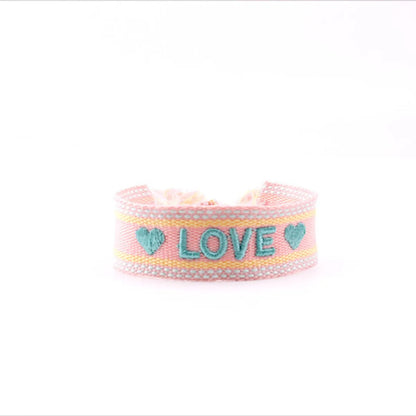 Ethnic Style Letter Polyester Embroidery Unisex Bracelets 1 Piece