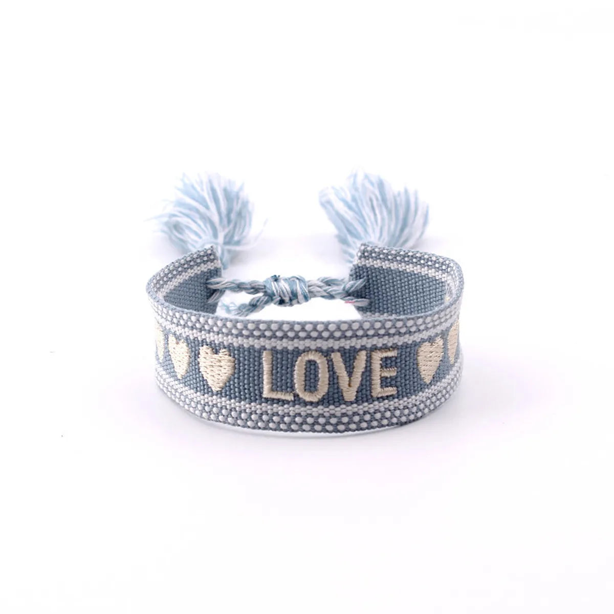 Ethnic Style Letter Polyester Embroidery Unisex Bracelets 1 Piece