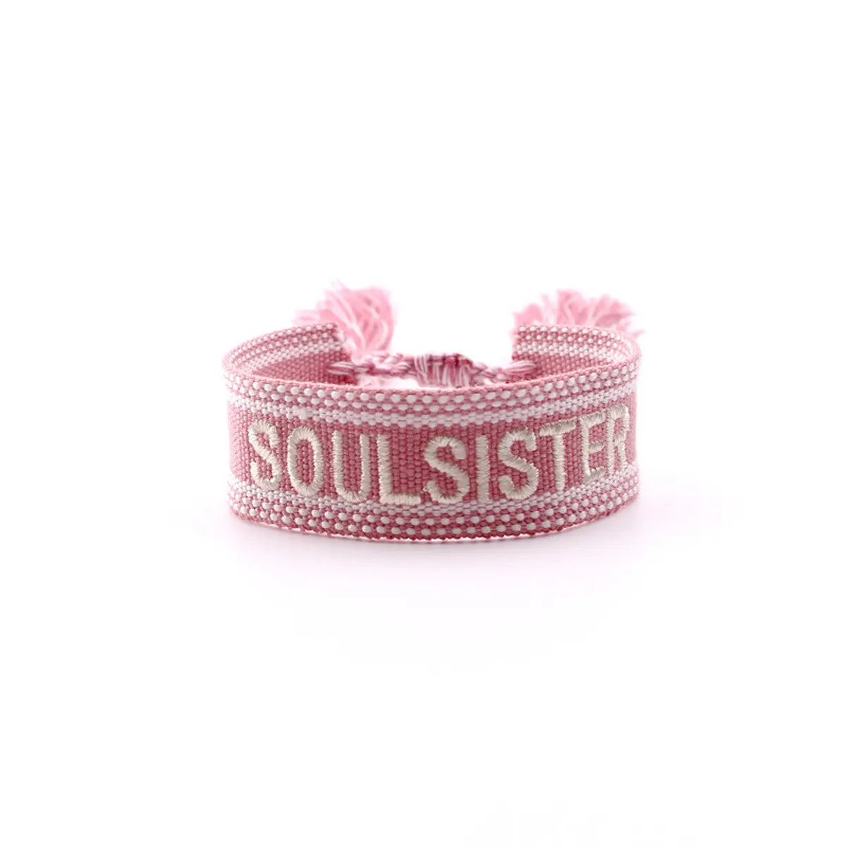 Ethnic Style Letter Polyester Embroidery Unisex Bracelets 1 Piece