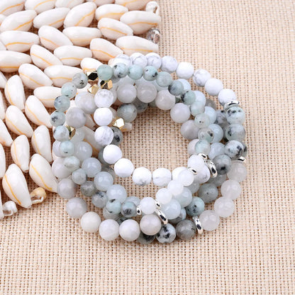 Ethnic Style Marble Natural Stone Moonstone Bracelets