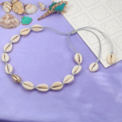 Ethnic Style Marine Style Geometric Rope Shell Wholesale Necklace