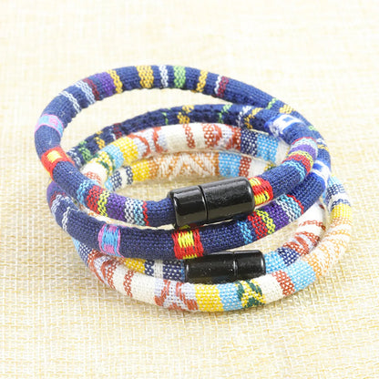 Ethnic Style Multicolor Mixed Materials Unisex Bracelets