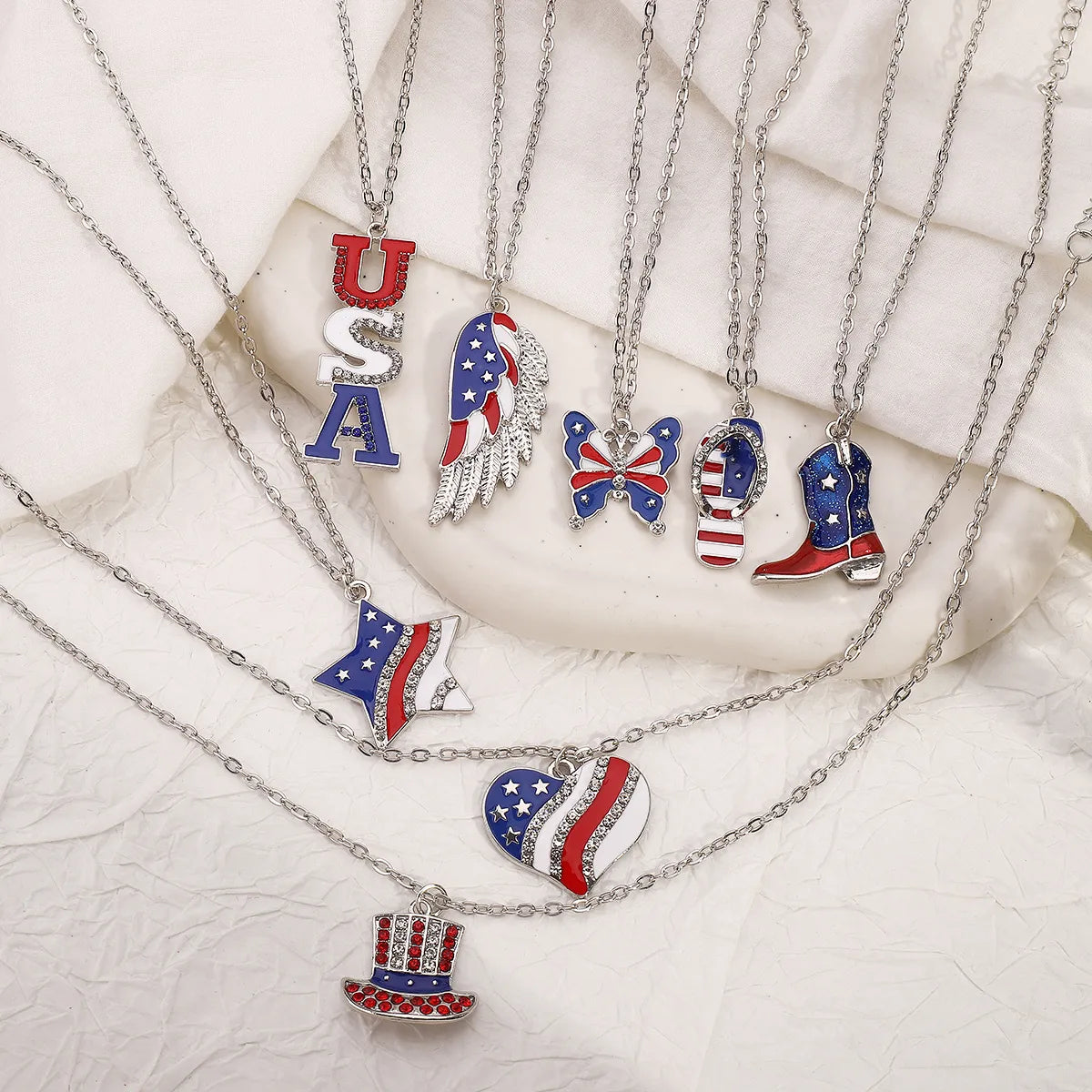 Ethnic Style National Flag Alloy Wholesale Pendant Necklace