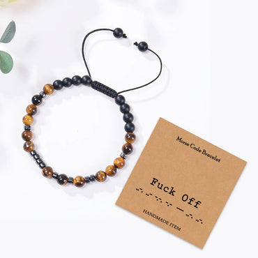 Ethnic Style Round Natural Stone Tiger Eye Bracelets In Bulk