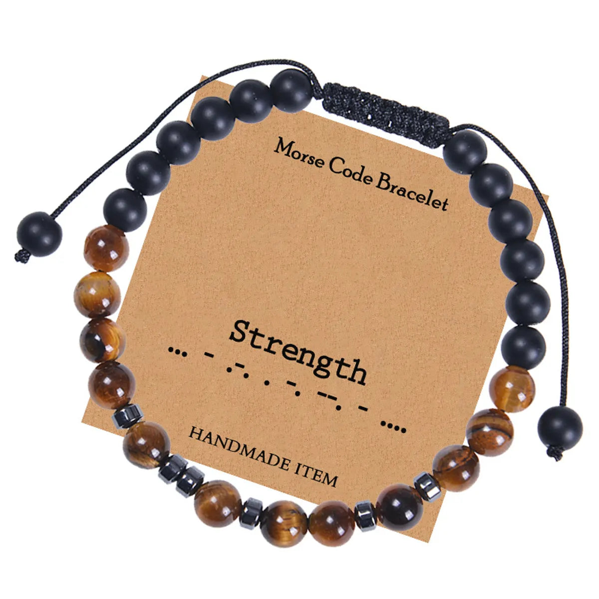 Ethnic Style Round Natural Stone Tiger Eye Bracelets In Bulk