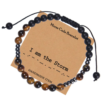 Ethnic Style Round Natural Stone Tiger Eye Bracelets In Bulk