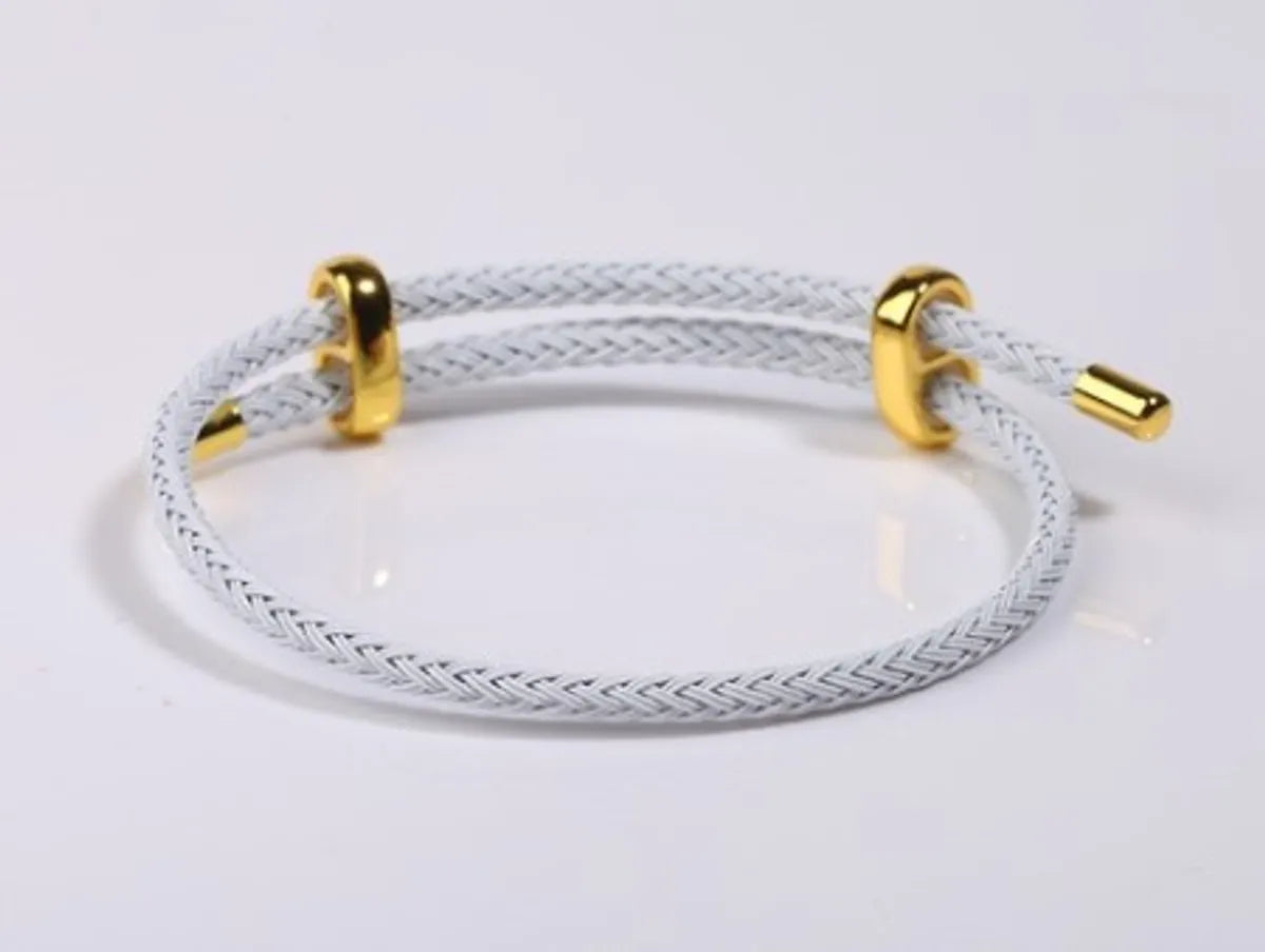 Ethnic Style Round Steel Braid Unisex Bracelets