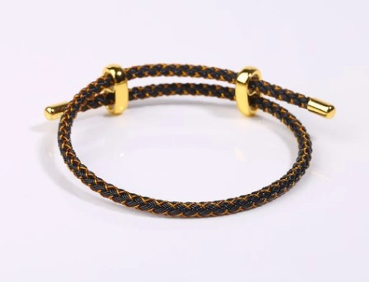 Ethnic Style Round Steel Braid Unisex Bracelets