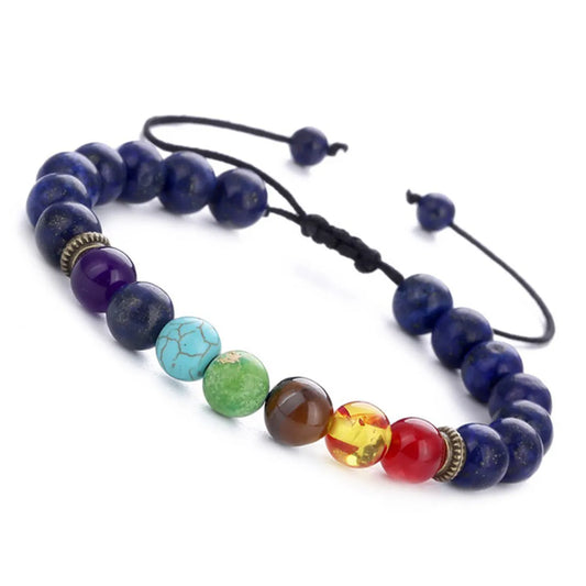 Ethnic Style Round Stone Beaded Unisex Bracelets