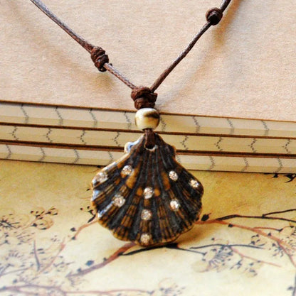 Ethnic Style Shell Ceramics Women'S Pendant Necklace