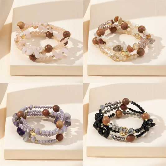 Ethnic Style Simple Style Color Block Glass Beaded Women'S Bracelets