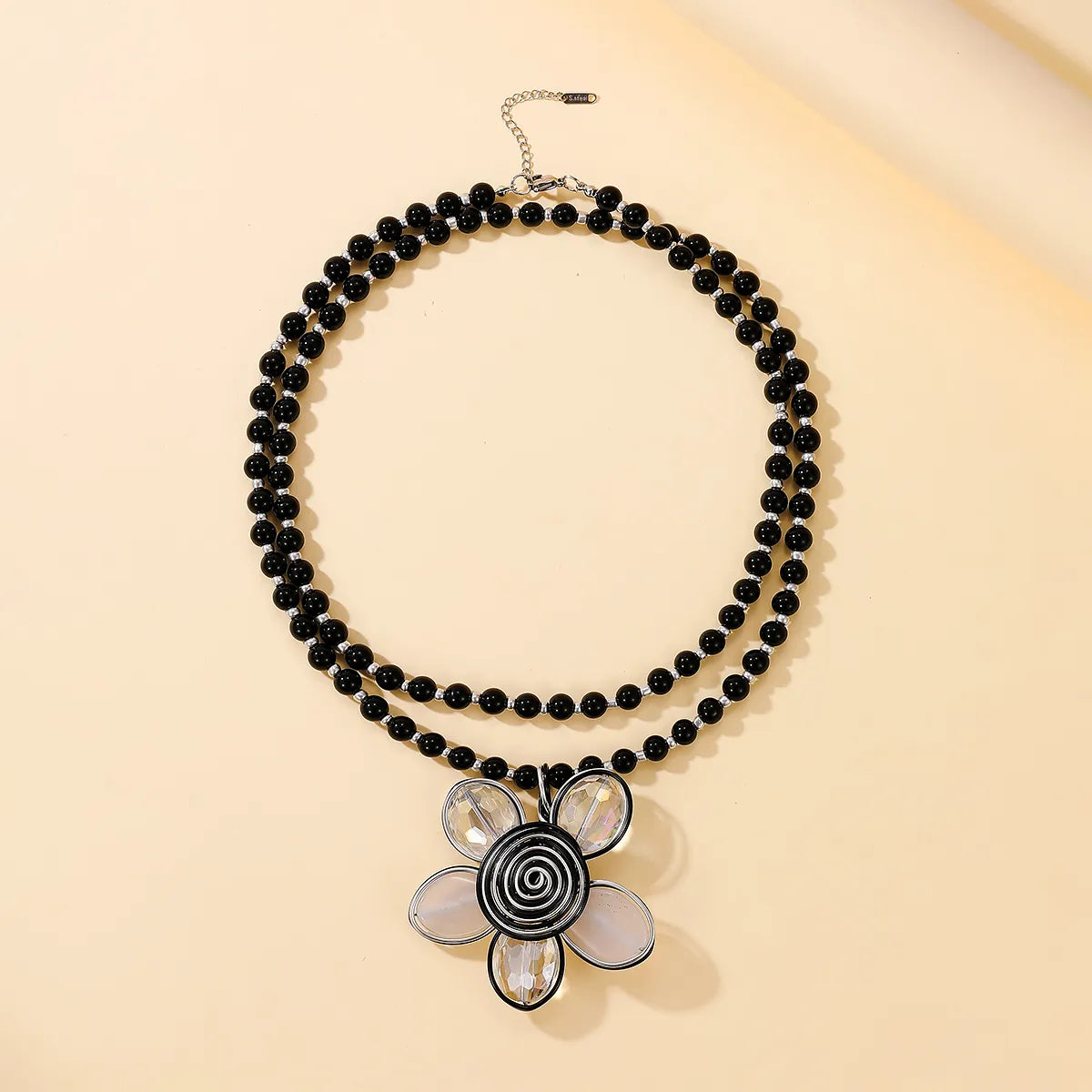 Ethnic Style Simple Style Flower Natural Stone Pendant Necklace In Bulk