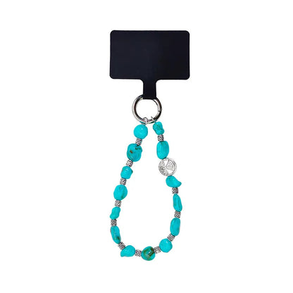 Ethnic Style Solid Color Arylic Mobile Phone Lanyard