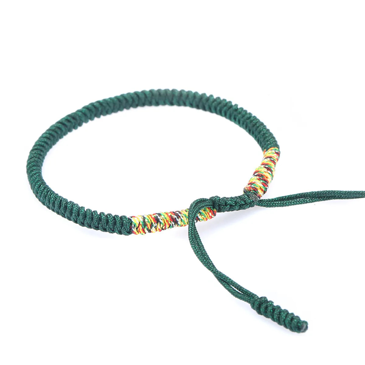 Ethnic Style Solid Color Jade Thread Braid Unisex Bracelets