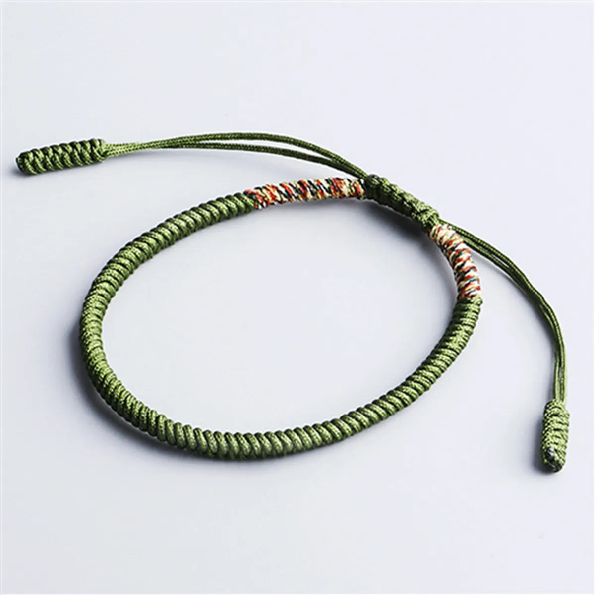 Ethnic Style Solid Color Jade Thread Braid Unisex Bracelets