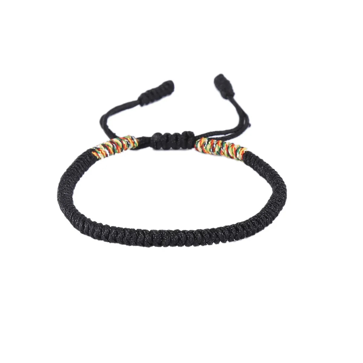 Ethnic Style Solid Color Jade Thread Braid Unisex Bracelets