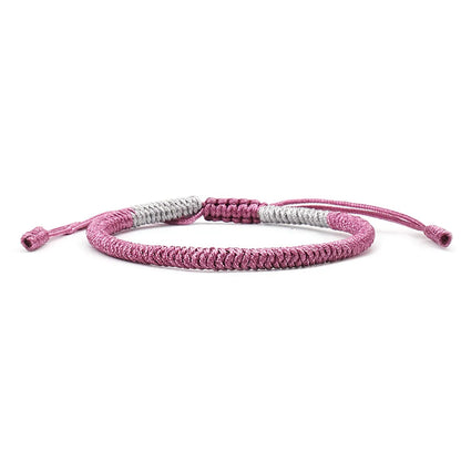 Ethnic Style Solid Color Jade Thread Braid Unisex Bracelets