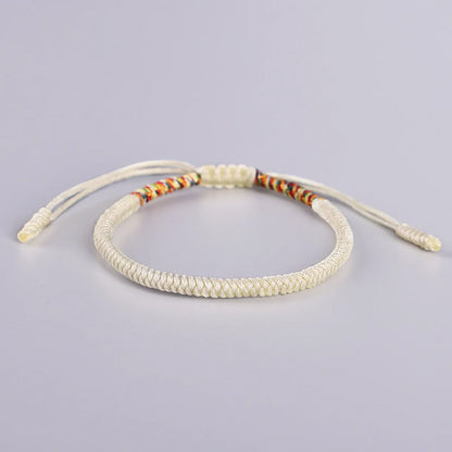 Ethnic Style Solid Color Jade Thread Braid Unisex Bracelets