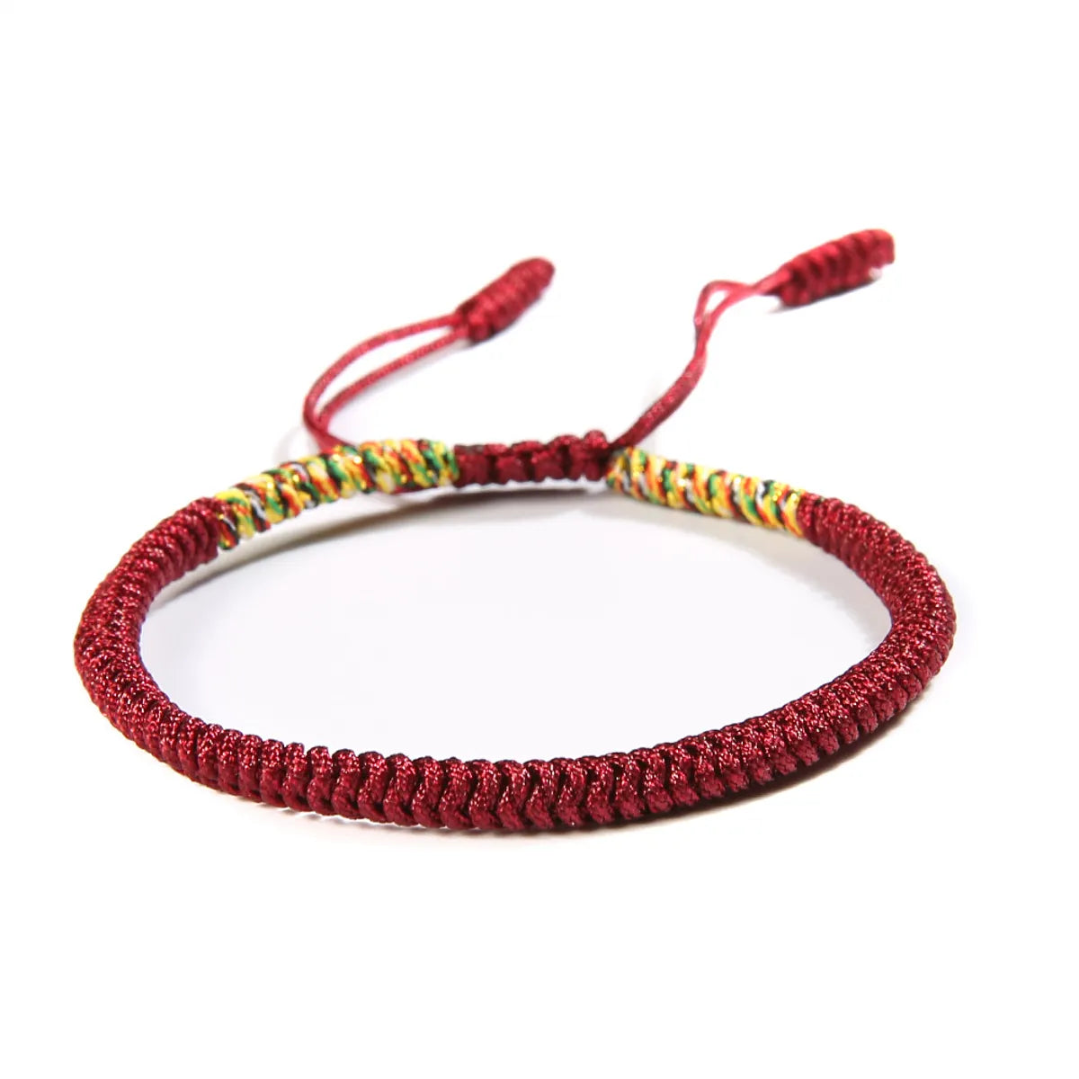 Ethnic Style Solid Color Jade Thread Braid Unisex Bracelets