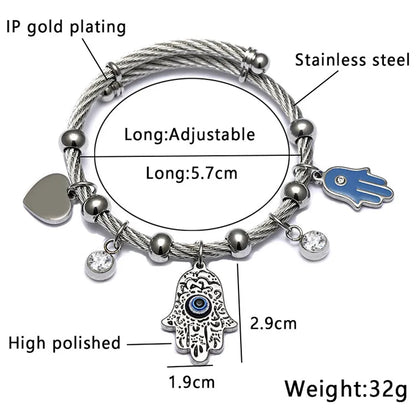 Ethnic Style Star Stainless Steel Hollow Out Artificial Gemstones Bangle 1 Piece