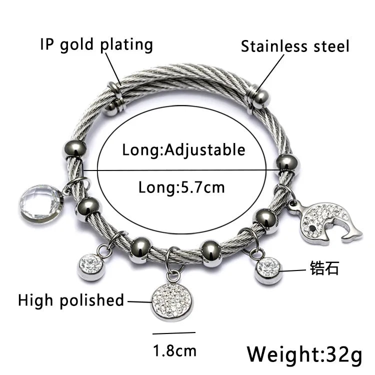 Ethnic Style Star Stainless Steel Hollow Out Artificial Gemstones Bangle 1 Piece