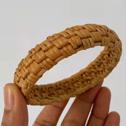 Ethnic Style Streetwear Solid Color Rattan Women's Bangle