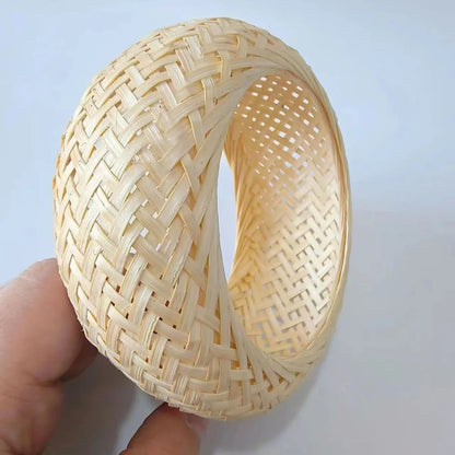 Ethnic Style Streetwear Solid Color Rattan Women's Bangle