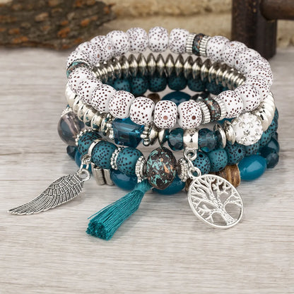 Ethnic Style Tassel Beaded Wholesale Bracelets