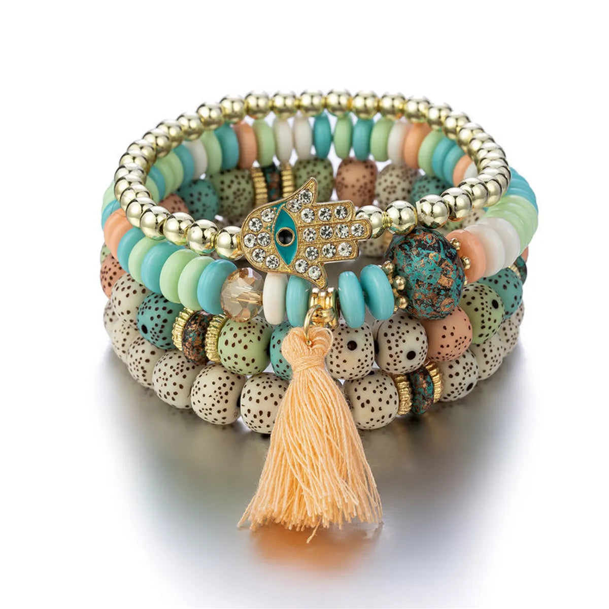 Ethnic Style Tassel Beaded Wholesale Bracelets