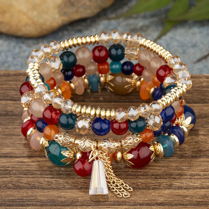 Ethnic Style Tassel Beaded Wholesale Bracelets