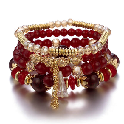 Ethnic Style Tassel Beaded Wholesale Bracelets