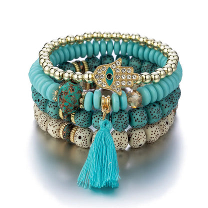 Ethnic Style Tassel Beaded Wholesale Bracelets