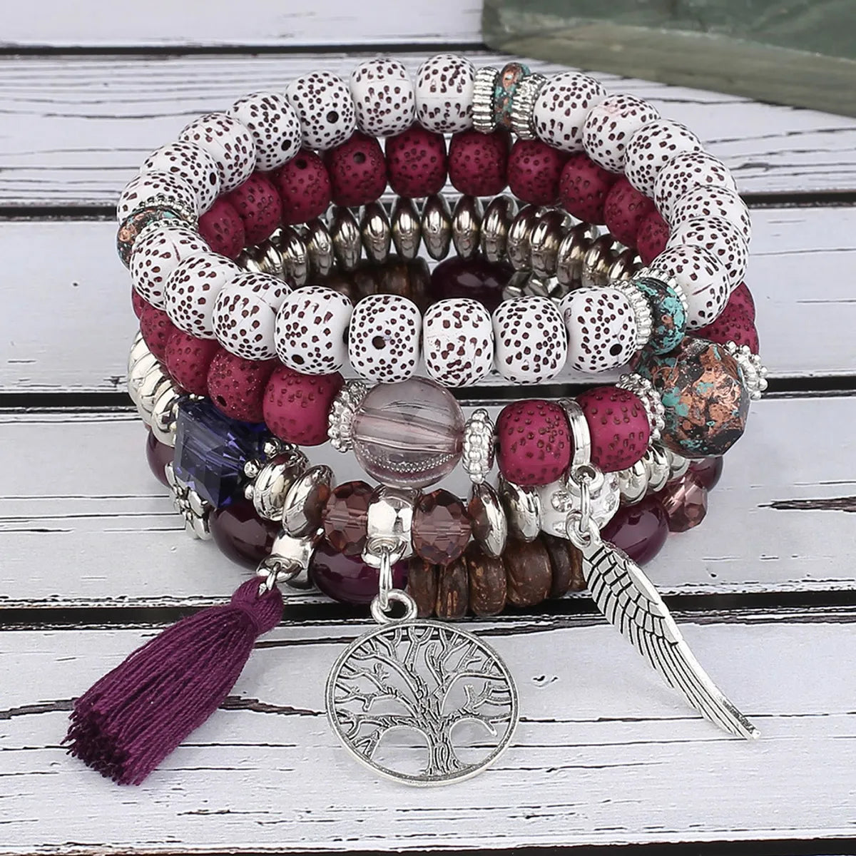 Ethnic Style Tassel Beaded Wholesale Bracelets