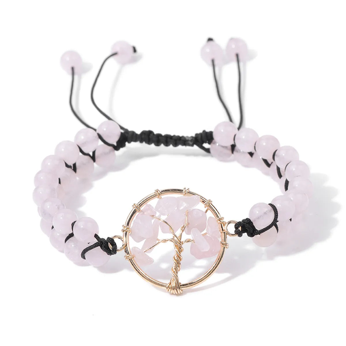 Ethnic Style Tree Natural Stone Knitting Bracelets