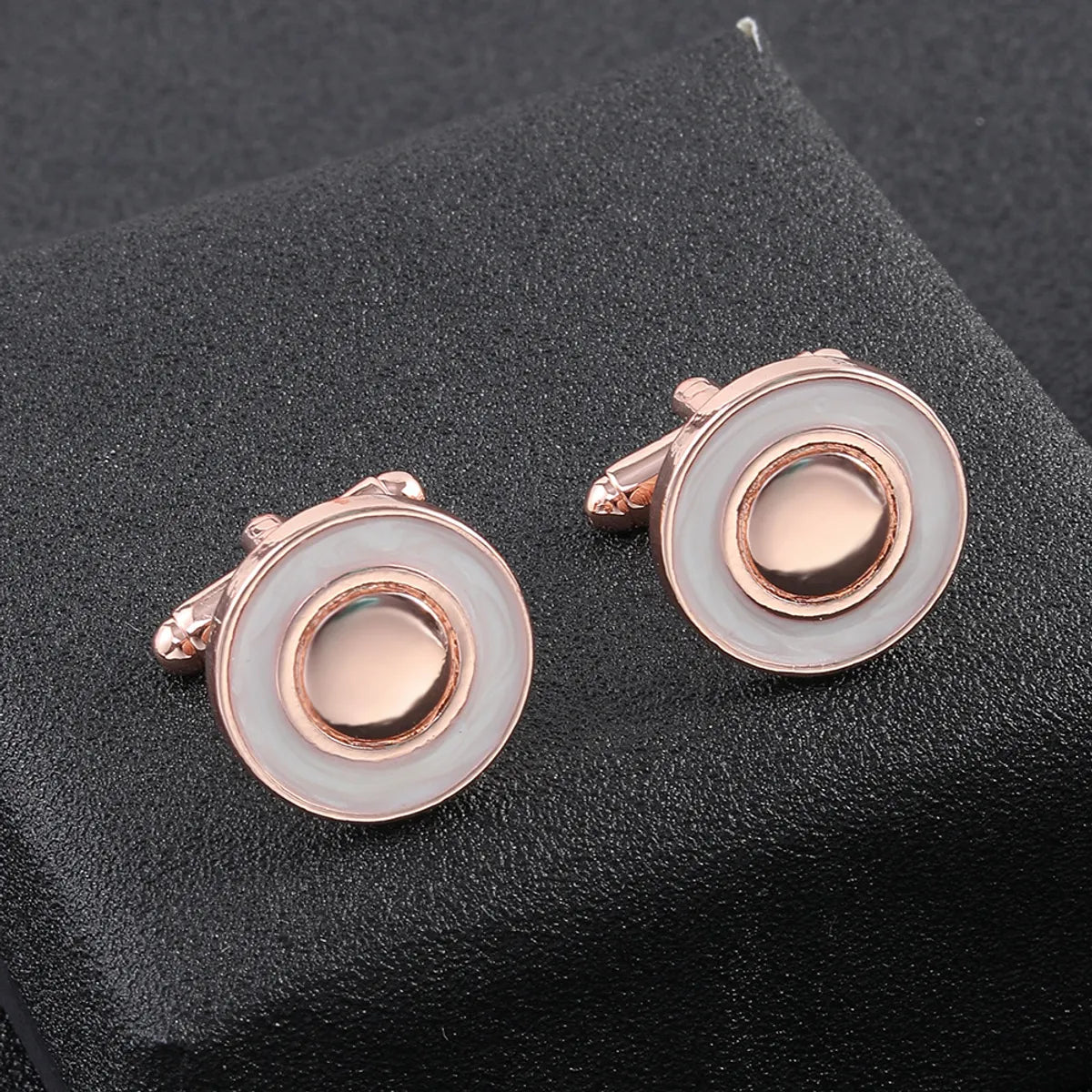 Creative Titanium Steel Electroplating Painted Diamond Shirt Cufflinks