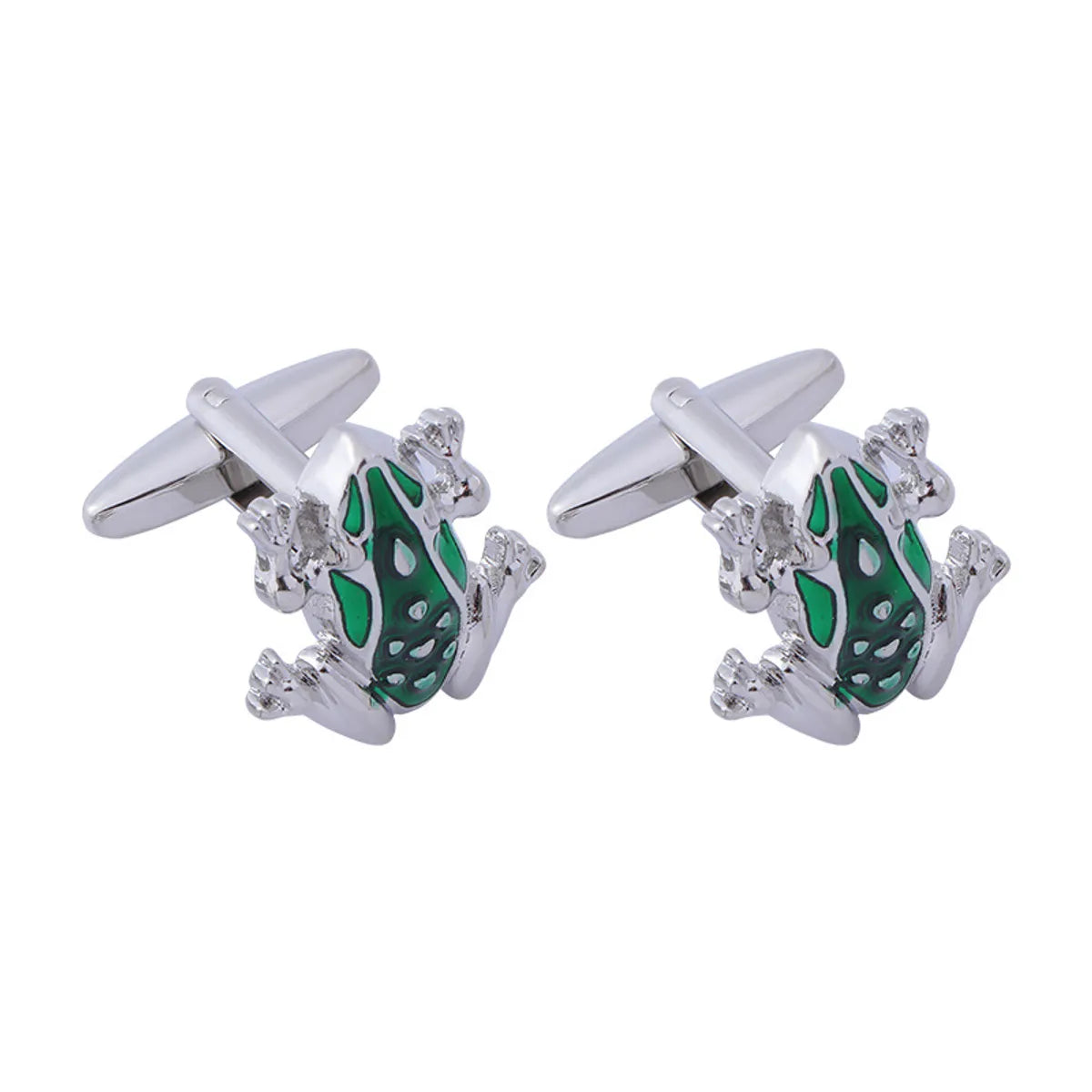 Creative Titanium Steel Electroplating Painted Diamond Shirt Cufflinks