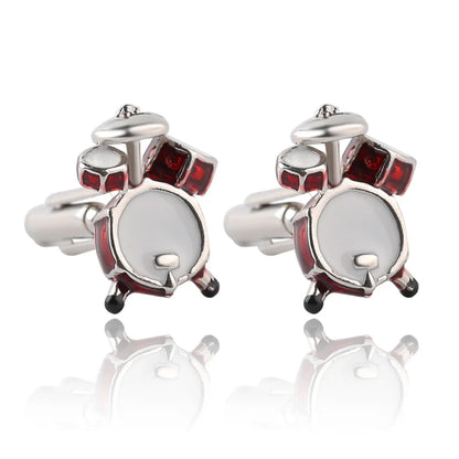 Creative Titanium Steel Electroplating Painted Diamond Shirt Cufflinks