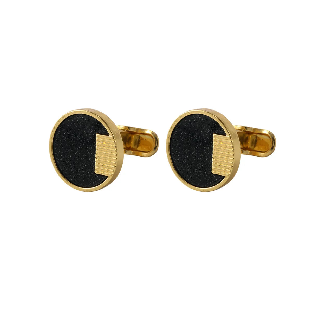 Creative Titanium Steel Electroplating Painted Diamond Shirt Cufflinks