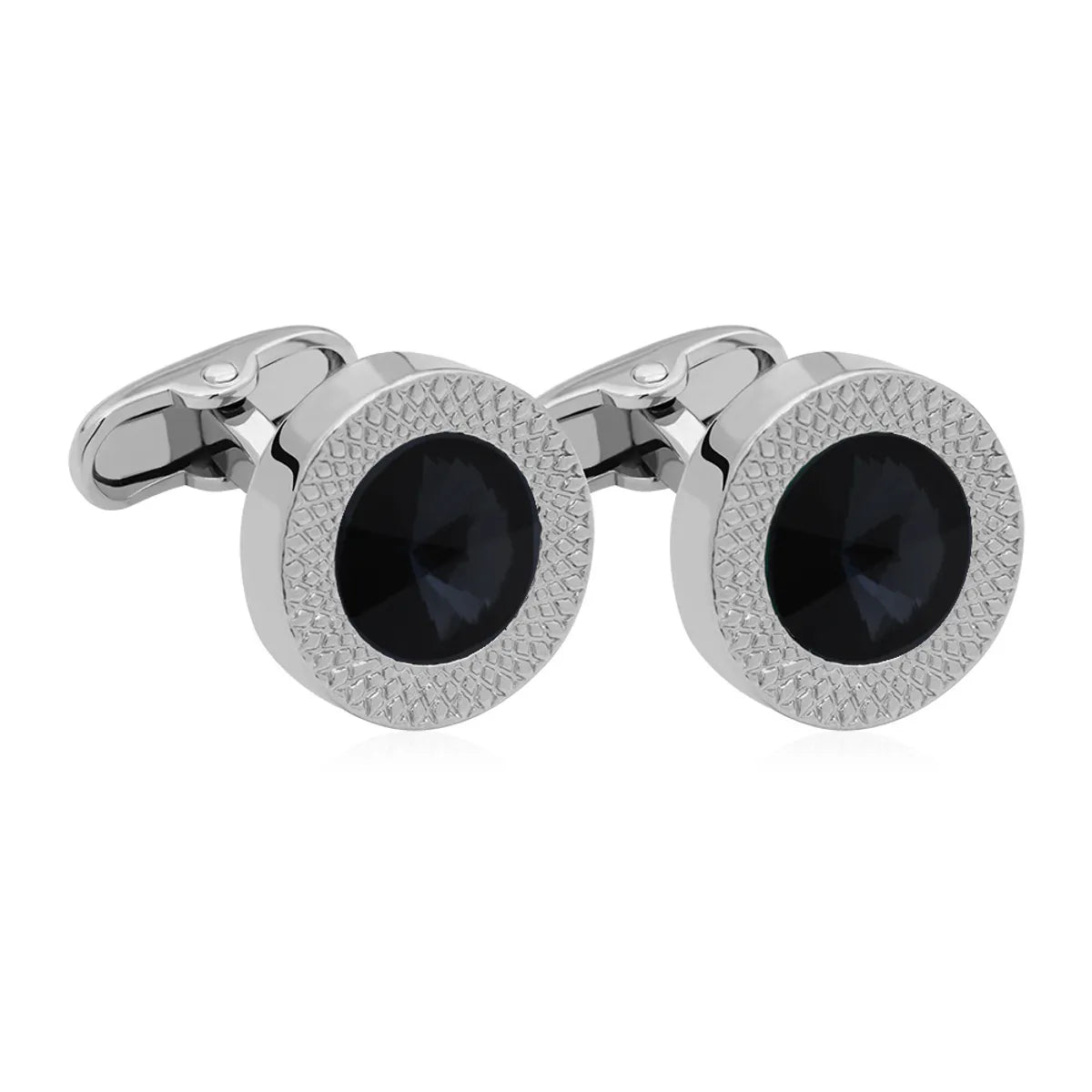 Creative Titanium Steel Electroplating Painted Diamond Shirt Cufflinks