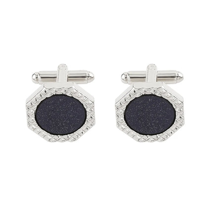 Creative Titanium Steel Electroplating Painted Diamond Shirt Cufflinks