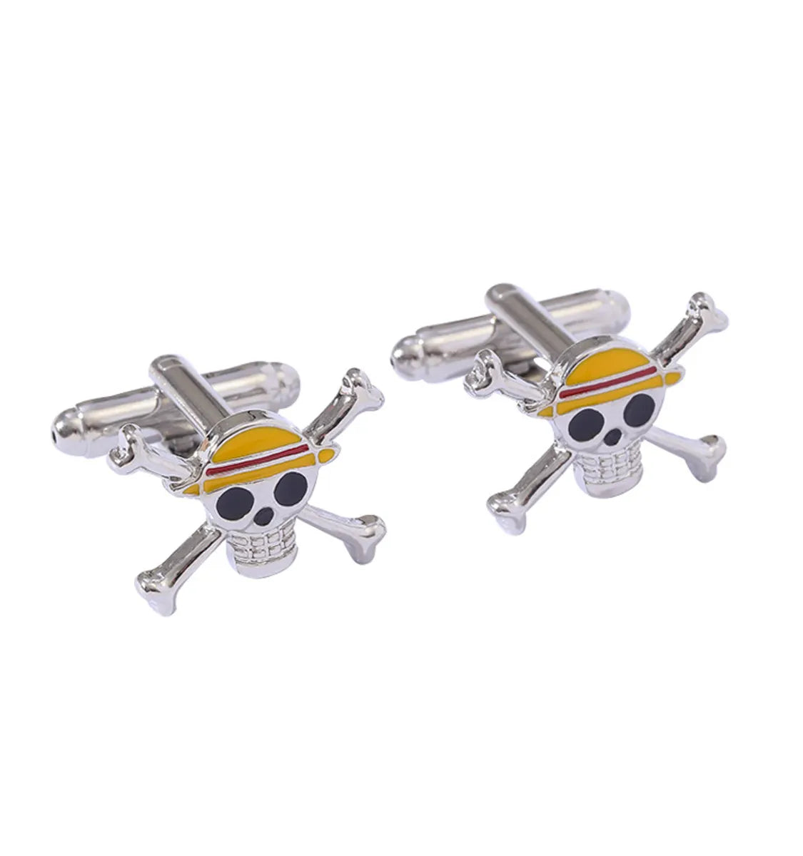 Creative Titanium Steel Electroplating Painted Diamond Shirt Cufflinks