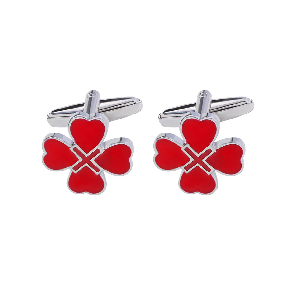 Creative Titanium Steel Electroplating Painted Diamond Shirt Cufflinks