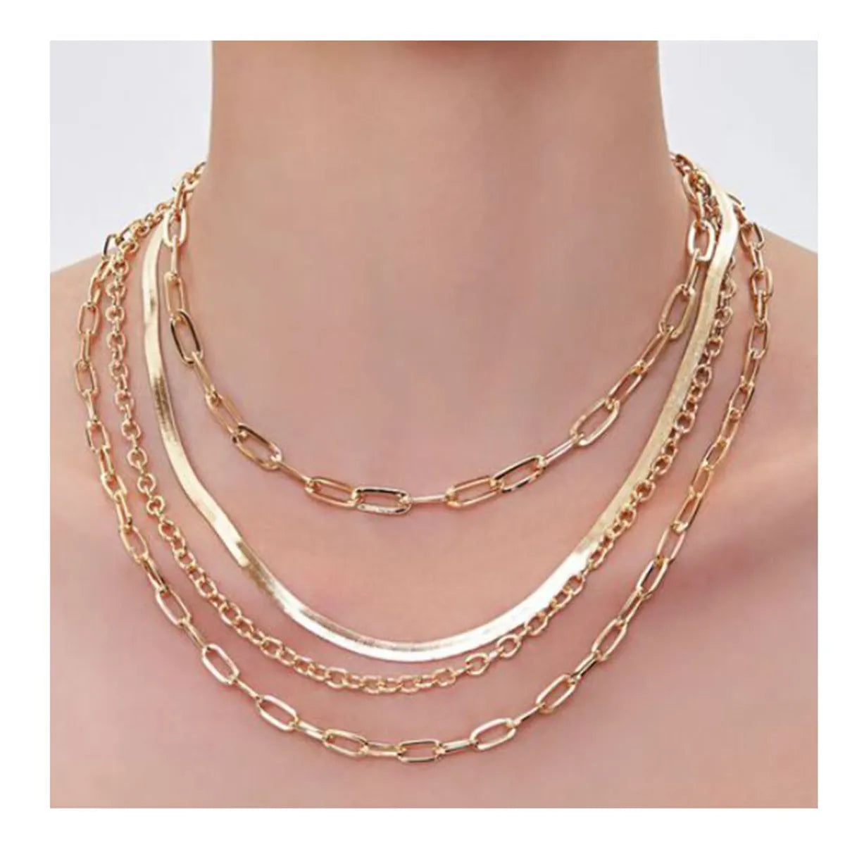 Fashion Geometric Alloy Aluminum Wholesale Necklace